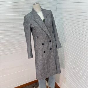 Nili Lotan x Target Glen Plaid Double Breasted Overcoat